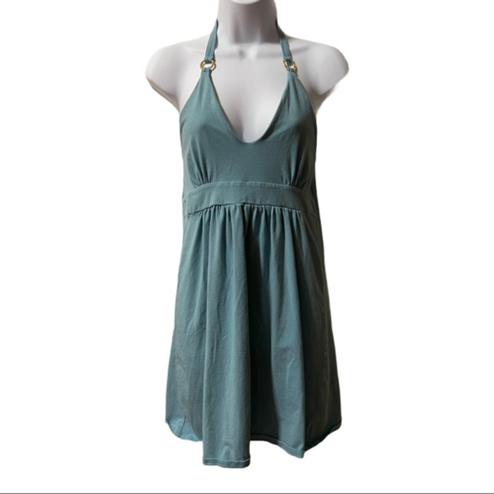 Victoria's Secret bra top halter mini dress blue S